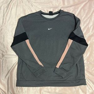 women’s grey nike athletic crew neck